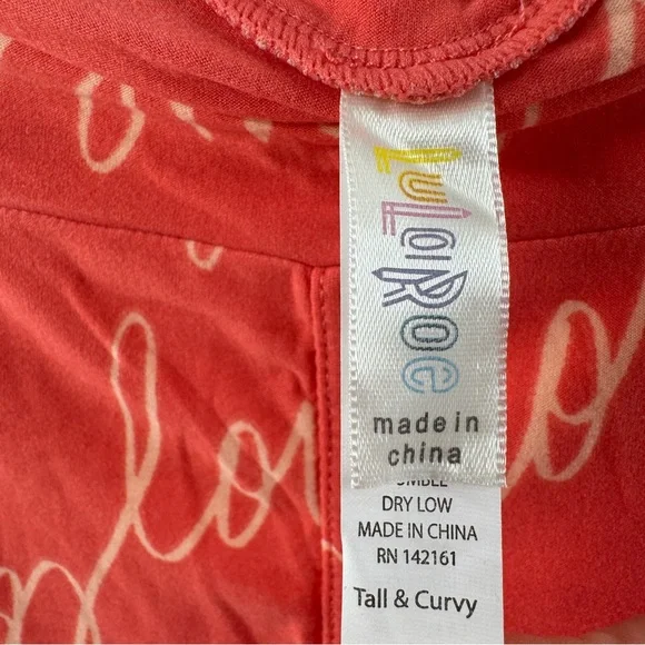 LuLaRoe Tall & Curvy Leggings – Buttery Soft Stretchy Print Leggings - Picture 5 of 5